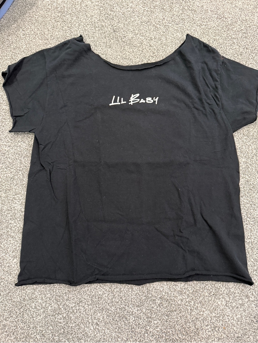 Black Graphic Crewneck Tee